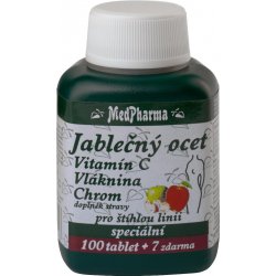 MedPharma Jablečný ocet Vitamín C vláknina chrom 107 tablet