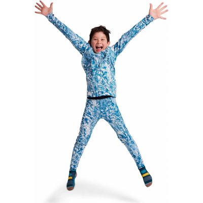 Burton Kids' Lightweight Base Layer Set blue blotto trees