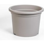 Plastia Květináč Narcis 35 taupe 35 x 25.9 cm – Zboží Dáma