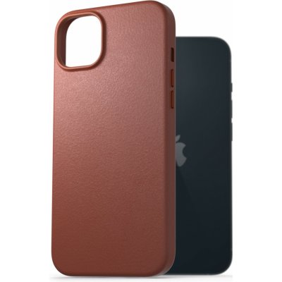 Pouzdro AlzaGuard Genuine Leather Case iPhone 14 hnědé