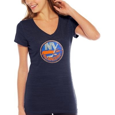 Soft as Grape Dámské Tričko New York Islanders Sequin Logo – Zboží Mobilmania