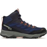Merrell Speed Strike Mid Gtx pánská outdoorová obuv tmavě modrá – Zboží Mobilmania