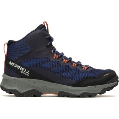 Merrell Speed Strike Mid Gtx pánská outdoorová obuv tmavě modrá – Zboží Mobilmania