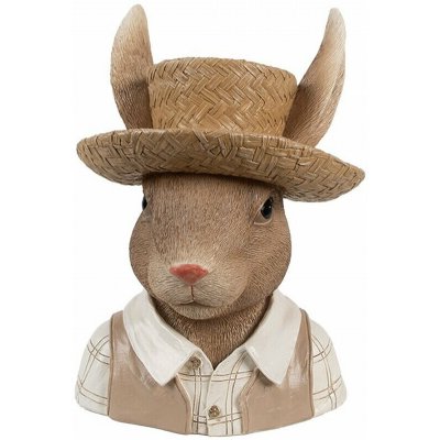 Dekorace králík ve slamáku - 15*15*25 cm – Hledejceny.cz