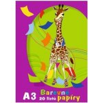 Papír barevný A3 80 g 20 listů – Sleviste.cz