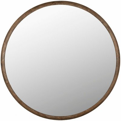 Dutchbone Hnědé dřevěné závěsné zrcadlo Gale 80 cm – Hledejceny.cz