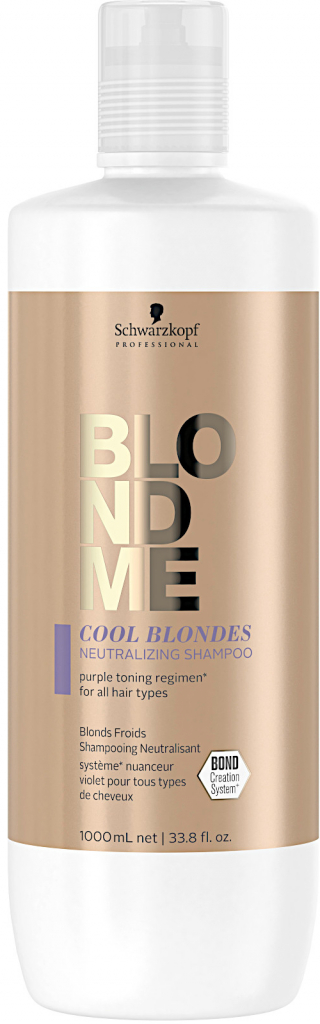 Schwarzkopf Blondme bezsulfátový šampon pro studené odstíny blond bez sulfátů Tone Enhancing Bonding Shampoo 1000 ml