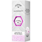 Callaway Supersoft 25 Pink Splatter 2-plášťové 3ks – Zboží Dáma