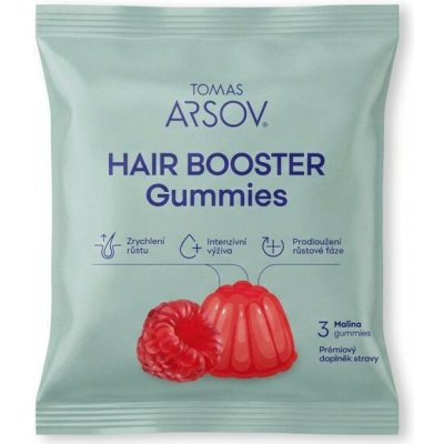 Tomas Arsov HAIR BOOSTER Gummies Malina 60 bonbonů – Hledejceny.cz