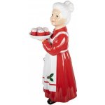 Vánoční figurka Paní Clausová s košíčky – 11*14*27 cm - Clayre & Eef – Hledejceny.cz
