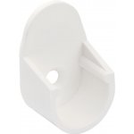 Walteco Držák šatní tyče průměr 18 mm plast bílý Množství 2 ks 92185 – Sleviste.cz