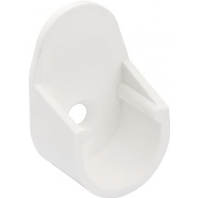 Walteco Držák šatní tyče průměr 18 mm plast bílý Množství 2 ks 92185 – Sleviste.cz