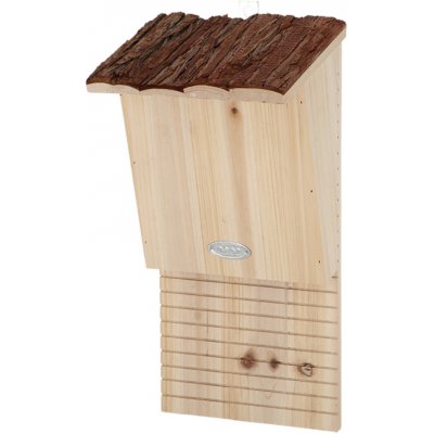 Esschert Design Budka pro netopýry BAT s kůrou 20 x 40 x 16 cm přírodní dřevo – HobbyKompas.cz