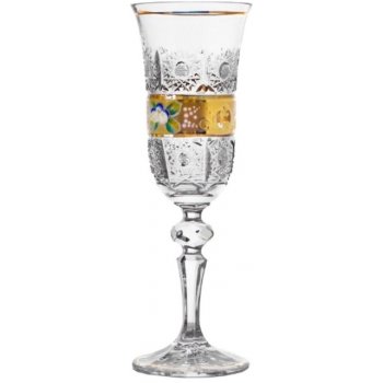 Bohemia Crystal Ručně broušené sklenice na sekt set po 6 x 150 ml