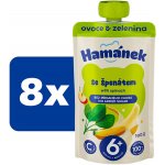 Hamánek kapsička Jablko s banánem a špenátem 100 g – Zboží Mobilmania