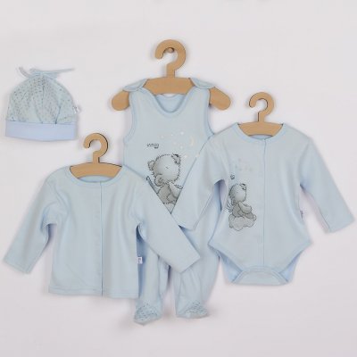 Koala 4-dílná kojenecká souprava Angel modrá – Zboží Mobilmania