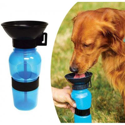 Dogs Collection cestovní láhev pro psy s miskou 0,5 l – Zboží Mobilmania