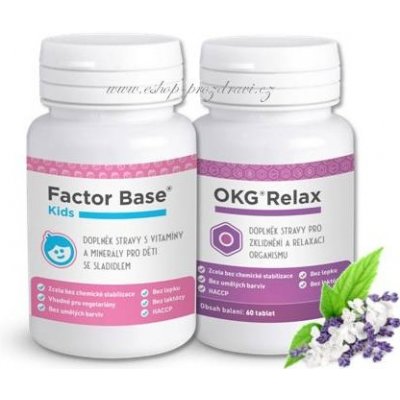 OKG Factor Base KIDS 60 tablet + OKG Relax 60 tablet – Hledejceny.cz