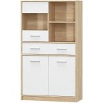 Mebelbos Tips MSBP-039-WIT_2D1W1S / 80 Dub Sonoma / Bílá – Hledejceny.cz