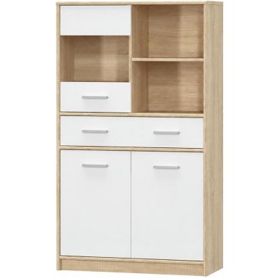 Mebelbos Tips MSBP-039-WIT_2D1W1S / 80 Dub Sonoma / Bílá – Hledejceny.cz