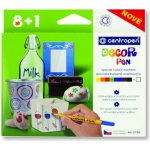 Centropen DECOR PEN sada popisovačů 8+1 na sklo keramiku kov – Zboží Mobilmania