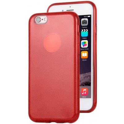 Pouzdro AppleKing třpytivé iPhone 6 / 6S - červené – Zboží Mobilmania