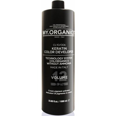 My.Organics Keratin Color Developer 12Vol 1000 ml – Zboží Mobilmania
