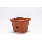 PLASTIA Hranatý samozavlažovací kv. Bergamot 30x30 cm terakota – HobbyKompas.cz