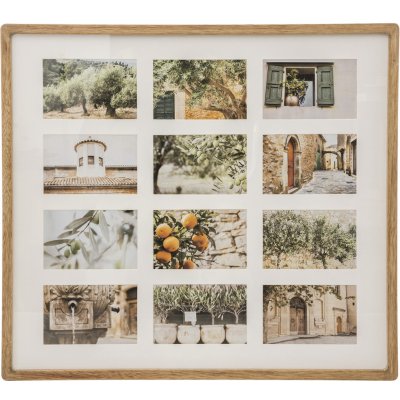 Atmosphera Fotorámeček MILEA, 12 fotek, dřevěný vícebarevný – Zboží Mobilmania