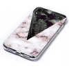 Pouzdro a kryt na mobilní telefon Apple PROTEMIO 10823 MARBLE Ochranný kryt Apple iPhone XR LEAVES