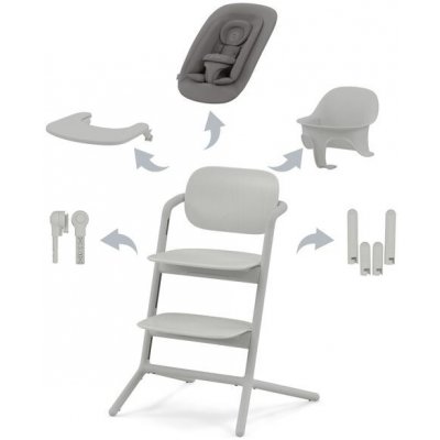 Cybex Lemo 4 v 1 SET 2025 Suede Grey – Zboží Mobilmania