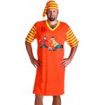 Pat a Mat Fotbalisté noční košile krátký rukáv s čepičkou oranžová – Hledejceny.cz