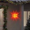 Vánoční osvětlení Prolenta Maison Exclusive Svítící vánoční hvězda s LED skládací červená 100 cm