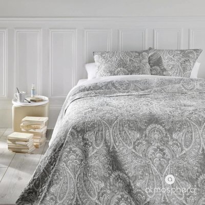 Atmosphera přehoz na postel šedé 240 x 260 cm – Zboží Dáma