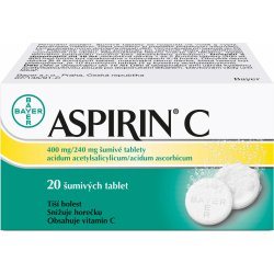 Lék volně prodejný ASPIRIN C POR 400MG/240MG TBL EFF 20