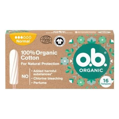 o.b. Organic Normal tampony ze 100% organické bavlny tampon 16 ks – Zboží Dáma