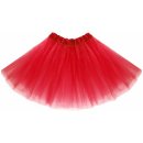 Tylová tutu sukně červená 40 cm: červená