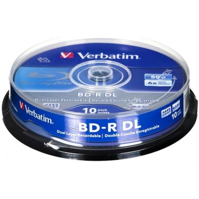 Verbatim BD-R DL 50GB 6x, cakebox, 10ks (43746)