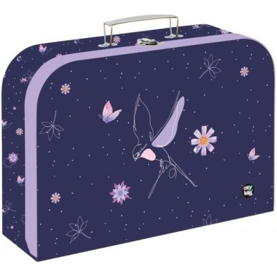 Oxybag kufřík na výtvarku Flowers, 34 cm, lamino – Zboží Dáma