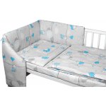 Baby Nellys Mantinel s povlečením Premium 3D sada Good night Animals šedé 135 x 100 cm – Sleviste.cz