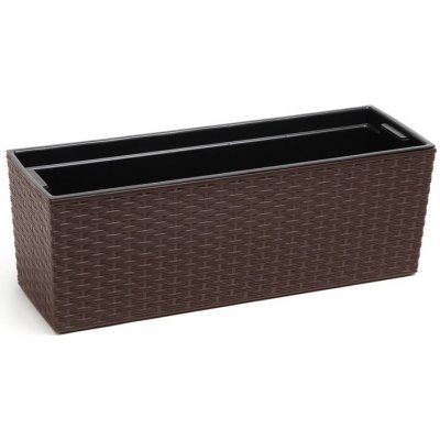 LAMELA Truhlík BEGONIA 560x119x190mm rattan mokka – Hledejceny.cz