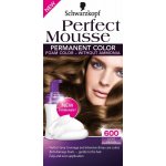 Schwarzkopf Perfect Mousse Permanent Color barva na vlasy 600 světle hnědý – Zboží Dáma