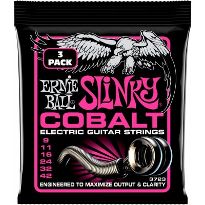 Ernie Ball 3723 Cobalt Super Slinky 3-Pack – Zbozi.Blesk.cz