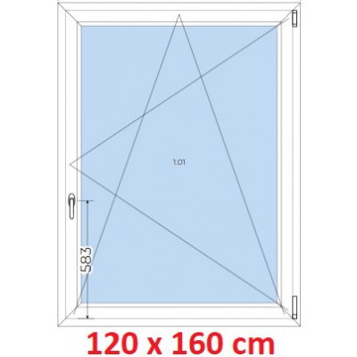 Soft Plastové okno 120x160 cm otevíravé a sklopné – Zboží Mobilmania