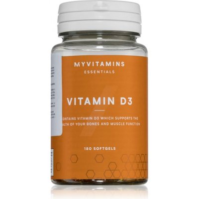 MyVitamins Essentials Vitamin D3 180 kapslí