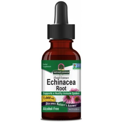 Nature's Answer Echinacea Root, extrakt, 1000 mg, 60 ml – Hledejceny.cz