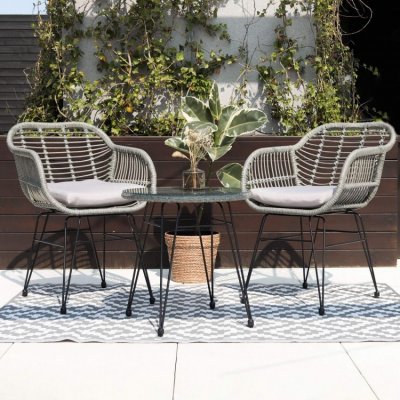 Focus Garden Balkónový set KUBU Grey 2+1 – Sleviste.cz