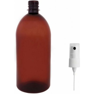 Tera Plastová láhev hnědá s kosmetickým rozprašovačem 1 l – Sleviste.cz