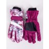 Yoclub dámské zimní lyžařské rukavice REN-0250K-A150 maroon