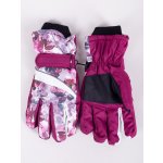 Dámské zimní lyžařské rukavice Yoclub REN-0250K-A150 Maroon 18 – Sleviste.cz